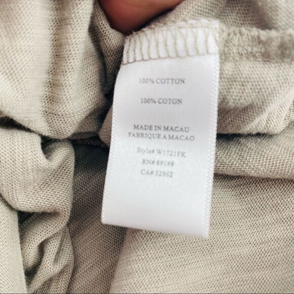 Generra taupe tan ruffle detail tank size medium - Picture 4 of 6